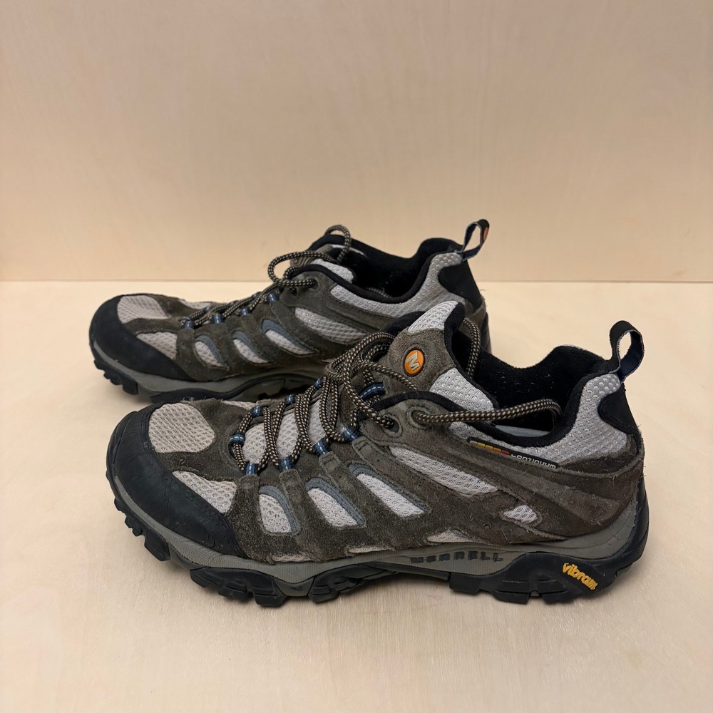Merrell Moab Ventilator Mens 10.5 Beluga Denim Blue Hiking Trail Shoes Gorpcore